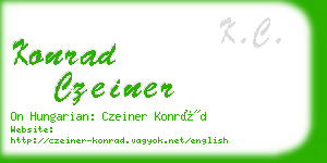 konrad czeiner business card
